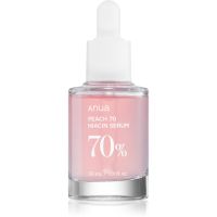 Anua Peach 70% Niacin Serum posvetlitveni in vlažilni serum za razširjene pore in gube 30 ml