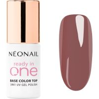 NEONAIL Ready In One 3in1 UV Gel Polish lakier hybrydowy do paznokci z proszkiem diamentowym odcień 07 One Mocha Brown 7.2 ml