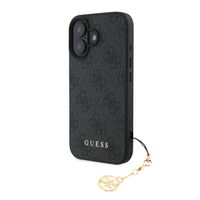 GUESS 4G Ovitek z obeskom Apple iPhone 16 Plus siv
