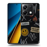 Silikónový čierny obal pre Xiaomi Poco X6 - STICKERS x TAGS
