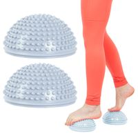 Balanční a masážní podložka na chodidla inSPORTline Uossia světle šedo-modrá