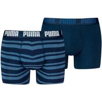 Puma MEN EVERYDAY HERITAGE STRIPE BOXER 2P Мъжки боксерки, тъмносин, размер