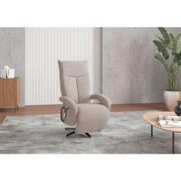 Sit & More KRESLO, textil, sivobéžová