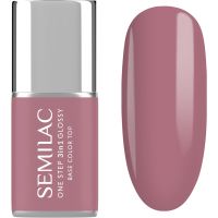 Semilac One Step 3in1 Glossy lac de unghii sub forma de gel culoare 201 Earth Pink 7 ml