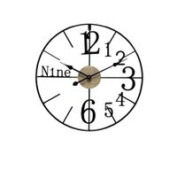 NÁSTENNÉ HODINY, čierna, 60/3/60 cm