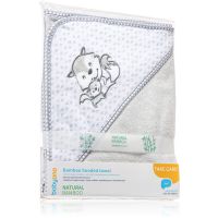 BabyOno Towel Bamboo μπουρνουζοπετσέτα με κουκούλα από μπαμπού Grey 100x100 εκ