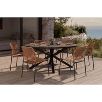 Ambia Garden ZÁHRADNÝ STÔL, kov, plast, 180/76/120 cm