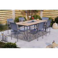 Ambia Garden ZOSTAVA ZÁHRADNÉHO NÁBYTKU drevo, kov