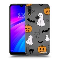 Silikónový čierny obal pre Xiaomi Redmi 7 - Spooky crew