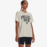 T-shirt Under Armour Project Rock Heavyweight Campus T-Shirt White L