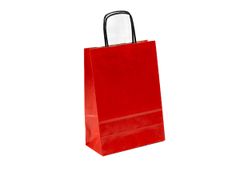 300 ks - Papierová taška červená 180x80x240mm