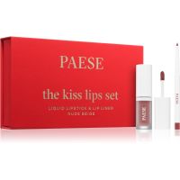 Paese The Kiss Lips Set darčeková sada 01 Nude Beige odtieň