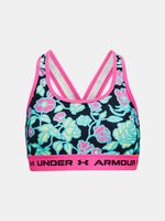 Under Armour G Crossback Mid Printed Sutien pentru fete Negru