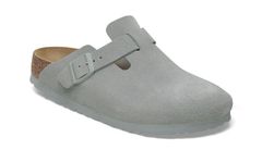 Birkenstock Boston Suede Leather Regular Fit Unisex - Sandale Birkenstock - Gri - 1029212-5 - Size: 5