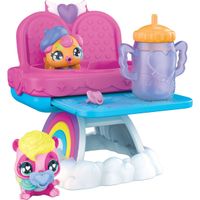 Hatchimals hrací set s krmící židlí pro zvířátka