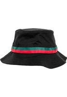 Stripe Bucket Hat Black/Tan/Green