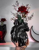 Vase (Dekoration) KILLSTAR - Black Heart - schwarz