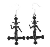 kolczyki Baphomet Cross