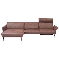 Himolla ROHOVÁ SEDAČKA, textil, tmavě hnědá