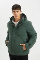 DEFACTO Water Repellent Hooded Jacket with Zipper and Snap Pocket