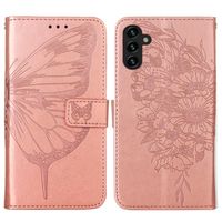 ART BUTTERFLY Ovitek za denarnico Samsung Galaxy A54 5G pink