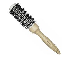 Okrúhla kefa z organického materiálu s nylonovými štetinami Hairway Organica - krémová, 34 mm (07162) + darček zadarmo
