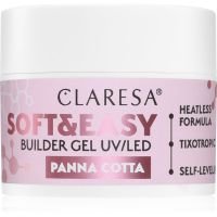 Claresa Soft&Easy Builder Gel гелеве базове покриття для нігтів відтінок Panna Cotta 12 гр