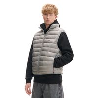 Cropp - Prešit telovnik s pokončnim ovratnikom - light grey