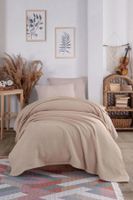 Prikrývka 160x230 pique - cappuccino