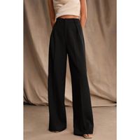 Elegante High Waist Hose, Schwarz