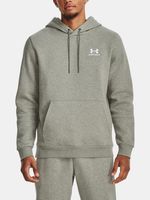 Under Armour UA Essential Fleece Hoodie Sweatshirt Grau