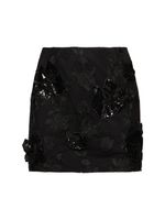 Lula Flower Mesh Mini Skirt