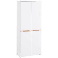 Voleo SKRINKA NA TOPÁNKY, biela, dub artisan, 80/192/38 cm