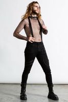 Herrenhosen KILLSTAR - Suspender Jeans - Schwarz XXL