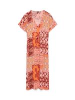 VERO MODA Haljina 'VMMENNY'  ciglasto crvena / bordo / lubenica roza