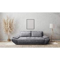 Livetastic ROZKLADACIA POHOVKA, drevo, textil, kompozitné drevo, tmavosivá