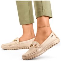 primohurt Wygodne miękkie beżowe mokasyny damskie