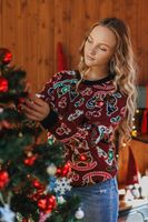 Damen-Pullover Frogies Christmas