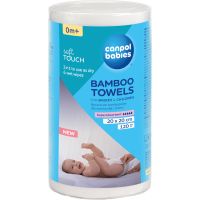 Canpol babies Bamboo Towels Einweg-Gesichtstücher 0m+ 20x20 cm 120 St.