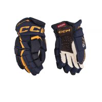 Rukavice CCM Jetspeed FT6 JR, tmavo modrá-žltá, Junior, 12"