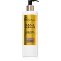 IDC Institute Gold Shimmer hydratačné telové mlieko 400 ml