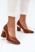 Boto Bőr Magassarkú Lewski 3117 Sötétbarna