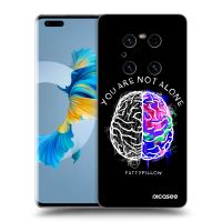 Silikónový čierny obal pre Huawei Mate 40 Pro - Brain - White