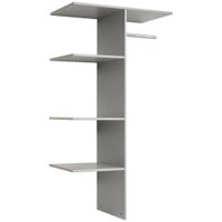 MID.YOU VNITŘNÍ ČLENĚNÍ, šedá, 87/160/50 cm