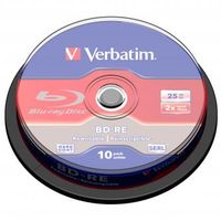 Verbatim BD-RE, Single Layer ScratchGuard Plus, 25GB, cake box, 43694, 2x, 10-pack, pro archivaci dat