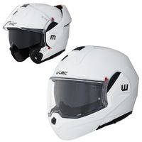 Překlopná moto přilba W-TEC Sabron P/J Pearl White S (55-56)