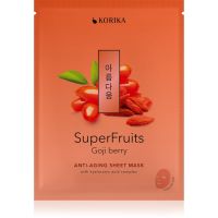 KORIKA SuperFruits Goji Berry - Anti-aging Sheet Mask pomlađujuća maska za lice 25 g