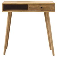 KONZOLOVÝ STOLÍK, farba duba, drevo, 80/80/35 cm