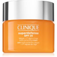 Clinique Superdefense™ SPF 25 Fatigue + 1st Signs Of Age Multi-Correcting Cream крем против първи белези на стареене за смесена и мазна кожа SPF 25 30