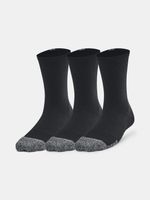 Under Armour UA Heatgear Crew 3 Paar Kindersocken Schwarz